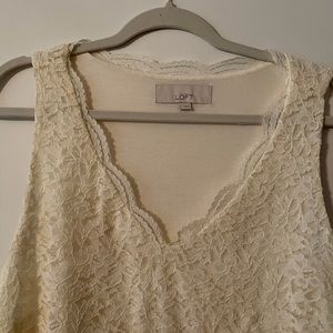 Lace lined camisole